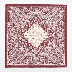 Red Paisley scarf P97